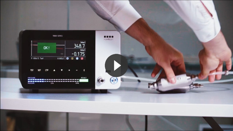 Video example of a leak testing